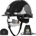 GREEN DEVIL 2910VR Cap-Style Hard Hat Vented ABS Safety Helmet with Built in Visor Lightweight Adjustable Construction Hard Hats for Men and Women 6 Pt.Suspension Work Hardhat