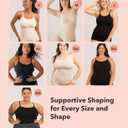 SHAPERMINT Womens Tops - Scoop Neck Cami Body Shaper for Women, Shapewear Tummy Control, Camisole Tank Tops for Women (Black, L)