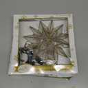 Kurt S. Adler Kurt Adler 10-Light Capiz Star Treetop, Gold, White