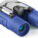 Obuby Real Binoculars for Kids Gifts for 3-12 Years Boys Girls 8x21 High-Resolution Optics Compact Toy Binocular for Bird Watching,Travel, Camping (Blue)
