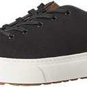 Amazon Essentials Women's Comfortable Lace Up Sneakers, Black, 7