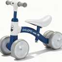 Baby Balance Bike Toy for for 12-36 Months, Toddler Balance Bike with Adjustable Seat, Handle &4 Silence Wheels No Pedal, Pre-School First Ride for Boy Girl First Birthday Gift