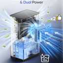 Dehumidifier, 95 OZ Water Tank Dehumidifiers for Home, 1000 sq. ft. Dehumidifier for Basement Bathroom Bedroom with Auto Shut Off, 7 Colors LED Light, Quiet Dehumidifiers with Sleep Mode, White