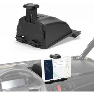 KEMIMOTO Tablet Mount Storage Box Compatible with 2023+ CFMOTO ZForce 950 Sport & Trail/ZForce 800 Trail G2, Electric Device GPS Mount Phone Holder Adjustable Navigation Tablet Holder