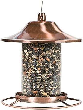 Wild Bird 2 lb. Copper Bird Feeder 1 Ports Bird Feeder Outdoor Decor Bird feeders for Outside Yard Decor Bird House Bird feeders Oriole Feeder Outside Decor Window Bird feeders Squirrel Baffle