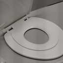 KOHLER 20111-0 Brevia, Slow Close Toilet Seat, Round Toilet Seat, Grip-Tight Bumpers Quick-Attach Hardware, White
