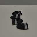 YAODHAOD Dog Shoes for Winter, Dog Boots & Paw Protectors, Fleece Warm Snow Booties for Puppy with Reflective Strip Anti-Slip Rubber Sole for Small Medium Size Dogs, Size 5: 1.9"x1.5" (L*W), Black