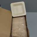 300 Pcs Disposable Square Palm Bowls Palm Leaf Bowls Bamboo Disposable Plates Square Wood Plates for Birthday Party, Wedding Events, Appetizer, Dessert, Catering and Home Use (3.94x3.94x0.6 Inch)