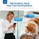 PAPIFEED Automatic Cat Feeder with Camera, 6L Cat Food Dispenser with App, 2.4G WiFi Timed Cat Feeder for Dry Food, 2-Way Audio, Smart Pet Feeder for Small Dog, 10 Meals/Day, 12 Portions/Meal