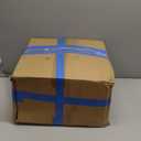 GarveeHome Scalloped 8x10 Rug for Living Room Washable Non-Slip Solid Blue Modern Minimalism Low-Pile Carpet 8 x 10 Rug for Bedroom Dining Nursery Mat with Rubber Back