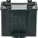 Refrigerator Run Capacitor C61-P2 12uF 210VAC, Replaces WR55X24064, WPW10662129