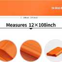 4-Pack Orange Satin Table Runner 12 x 108 Inch Long Bright and Smooth Silk Fabric Table Runner for Wedding Banquet Birthday Party Decoration