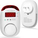 Combination Gas & Carbon Monoxide Detectors Plug in, 2-in-1 Natural Gas Detector & Carbon Monoxide Alarm, CO Detector Alarm & Propane, Methane, Explosive Gas Detector for Home,RV,Easy to Install