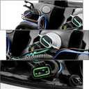 Wildwolf Tail Lights for Chevy Silverado 2007-2014-1500 2500 3500 2500HD 3500HD - Rear Brake Turn Signal, Black border, Rear Left Drive Side