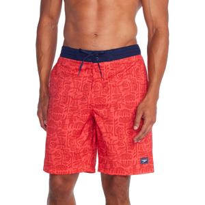 Speedo Men's Swim Trunk Knee Length Boardshort Bondi Printed (X-Large, 20" Mini Blooms)