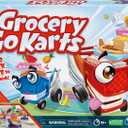 Grocery Go Karts Board Game for Preschoolers and Kids Ages 4 and Up, Building Game with Mini Groceries, Preschool Games for 2-4 Players