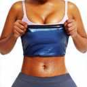 huiming Sauna Suit Waist Trimmer for Women Waist Trainer sweat band for stomach Belt Lower Belly Plus Size (Blue)