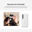 SAMSUNG Galaxy S23+ Plus Frame Phone Case, Dual Look Protective Cover w/ 2 Interchangeable Blackplates Including Clear and Card Slot Holder, US Version, EF-MS916CWEGUS, White