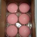 12 Pack 3 Inch Pink Floating Candles, 10 Hour Unscented Romantic Tealight Candles for Cylinder Vases, Centerpieces at Wedding Party Pool Holiday - Wavy Float Candle, 3 Inch, Pack of 12