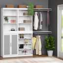 ClosetMaid Mosaics Shelf and Rod Closet Organizer, 2.52" H x 36.02" W x 13.78" D, White