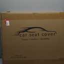 Car Seat Cover, Seat Covers for Cars, Luxury Faux Leather Waterproof Seat Covers, Car Seat Protector Accessories Universal Fit Most Vehicles Red Front Pair