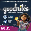 Goodnites Girls' Nighttime Underwear (Size S/M, 33 Count)