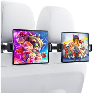 2 Pack Tablet iPad Holder for Car Backseat Tablet Holder Phone Mount Stand for iPad, Tablets, Nintendo Switch, iPhone, Smartphones, Gift for Men and Women (Style B)