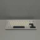 YUNZII AL66 Wireless Mechanical Keyboard,Full Aluminum CNC,65% Knob Control,Bluetooth/2.4G/Wired,Hot Swappable Pre-lubed Switches,Gasket Mounted RGB for Win/Mac(Milk Switch, Silver)
