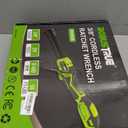 3/8" Cordless Ratchet Wrench: 58Ft-lbs (80N.m) 400RPM Light Weight Electric Ratchet, 6'' Extended Neck, 2 x2.0Ah Battery, 8 Sockets, 3" Extension Bar, LED Light (RH80B)