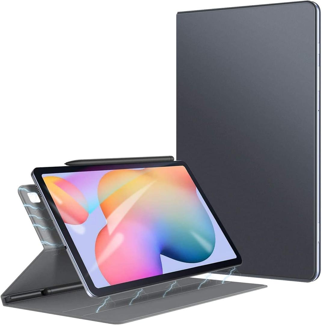 ZtotopCases for Galaxy Tab S6 Lite Case 10.4 Inch 2024/2022/2020, Strong Magnetic Case with Auto Sleep/Wake & Pen Holder, Slim PU Lightweight Stand Cover for Samsung Galaxy Tablet S6 Lite, Gray