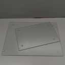 Seelenruhe Tempered Glass Cutting Boards for Kitchen Counter, Clear Cutting Boards for Countertop, NonSlip, HeatResistant, Easy to Clean, Kitchen Decoration, 16x12 & 12x8 2PCS