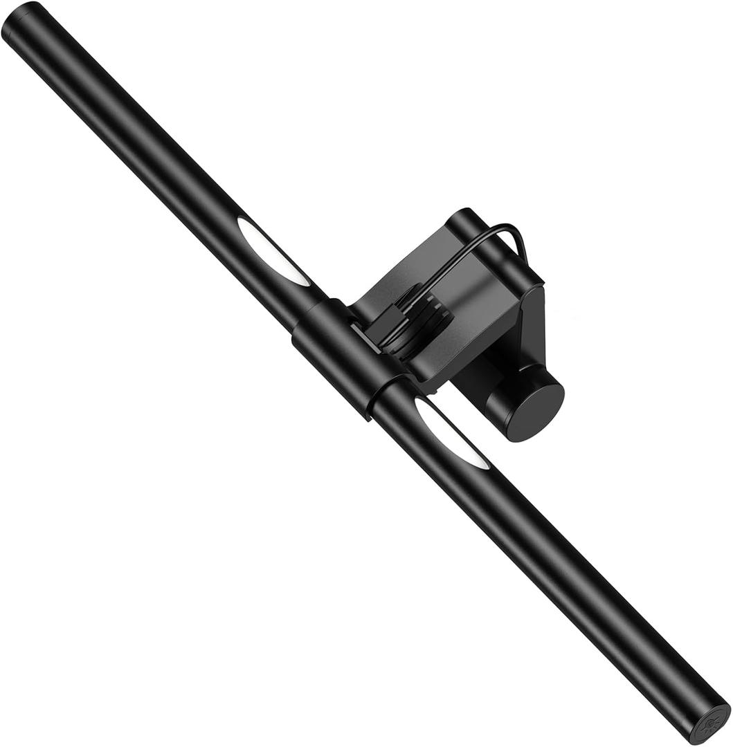 Computer Monitor Light,Screen Monitor Light Bar with Backlight for Eye Caring, E-Reading LED Task Lamp with Color/Dimming Adjustment,Touch Control,No Screen Glare Space Saving Home Office Lamp (Basic)