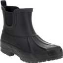 Chooka Women's Waterproof Duck Chelsea Lined Rain Boot (9, Black)