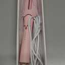 Auto Rotating Hair Curler - 4 Temperature and Timer Settings, Automatic Curling Iron with Automatic Shut-Off, Anti-Tangle and Scalding, Curling Wand for Long Lasting Curls (Pink)