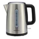 Basics Electric Stainless Steel Kettle for Tea and Coffee, BPAFree, Fast Boiling, Auto ShutOff, 1.7 Liter, 1500W, Black and Silver