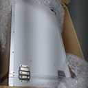 Rolling Manicure Table with LED Mirror, Foldable Nail Desk on Wheels with Drawers, Portable Mobile Workstation for Nail Technicians Travel (White)