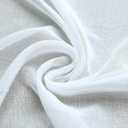 White Curtains 108 Inches Long for Living Room Decor Set 2 Panels Grommet Linen Textured Window Sheers Extra Long Drape Floor to Ceiling Curtains for Patio Sliding Glass Door Outdoor 52x108 Length