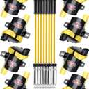 SPARKWHIZ Round Ignition Coil UF262  Pack of 8 with 748UU 8mm Spark Plug Wires Set, Partially Compatible with GMC Chevrolet Cadillac, Replacement of UF262 D585 12563293 C1251 19005218