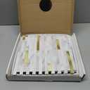 DICOFUN 10 Sheets Marble Look Peel and Stick Backsplash Wall Tile, PVC Kitchen Backsplash Peel and Stick in White, 9.4 sq.ft (White Stone and Metal Silver)