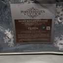 Pointehaven Heavy Weight Flannel Sheet Set, Queen, Snow Flakes - Warm & Cozy - 100% Cotton Flannel Pre-Shrunk -170 GSM -Deep Pockets -Easy Fit Elastic All Around-Comfy Double Brushed