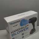 980,000 RPM Cordless Leaf Blower - 21V Electric Handheld Leaf Blower with 24.0Ah Batteries & Fast Charger - Lightweight for Patio, Lawn, Yard, Deck Cleaning - Light Black