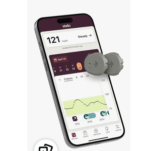 Stelo Glucose Biosensor & App by Dexcom  A Leader in Continuous Glucose Monitoring (CGM). 24/7 Tracking & Personalized Insights to Reveal Patterns. 2Pack (Up to 15 Days Each). iOS & Android.
