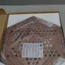 DecoWoodo 15" Large Upgraded Wooden Chinese Checkers Game Board  Premium 16mm Glass Marbles (60 + 12 Extras), Easy Grip, Storage Drawer, Ideal Multi-Player Puzzle Game for 2-6 Players