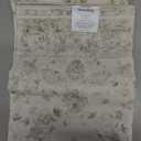 jinchan Washable Area Rug 3x5 Entryway Rug - Distressed Spring Floral Low-Pile Soft Non Slip Indoor Floor Carpet for Kitchen Bedroom Entrance Laundry Living Room(3x5ft, Sage Grey)