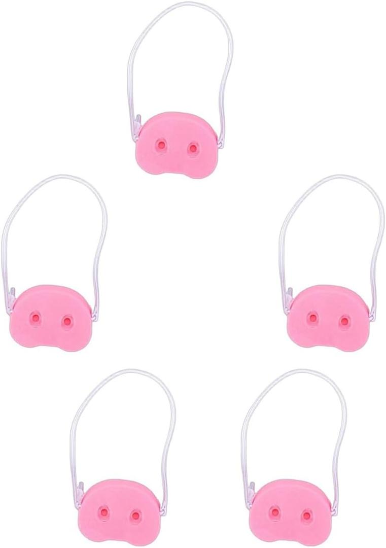 Pig Nose for Funny Game, The Oinkcredible You Laugh You Lose Party Game, Pig Voice Nose Refill (5)