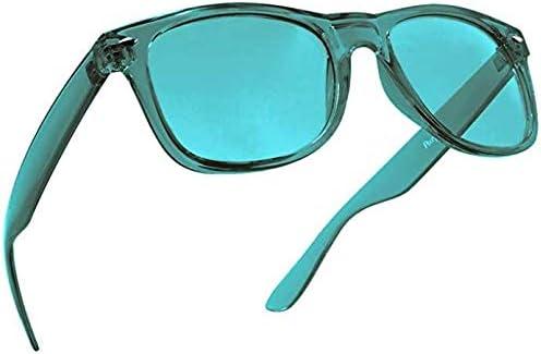 PURPLE CANYON Aqua Color Therapy Glasses for Chakra Healing, Chromotherapy, and Mood