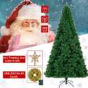 KTKDE 4ft Premium Spruce Artificial Holiday Christmas Tree for Home, Office,Party Decoration w/ 450 Branch Tips1pcs Tree top Star 1 Set LED Battery Box Light String