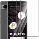 Suttkue for Google Pixel 7a Screen Protector,9H Hardness Anti-Scratch Tempered Glass flim, Case Friendly, Anti-Fingerprint,Anti-Scratch (2PACK)