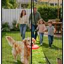Magnetic Screen Door Mesh, Easy Install, Heavy Duty Fiberglass,Self Sealing Door Screen for Single Door Size 30 x 80 Inch, Screen Door Size 32 x 82 Inch