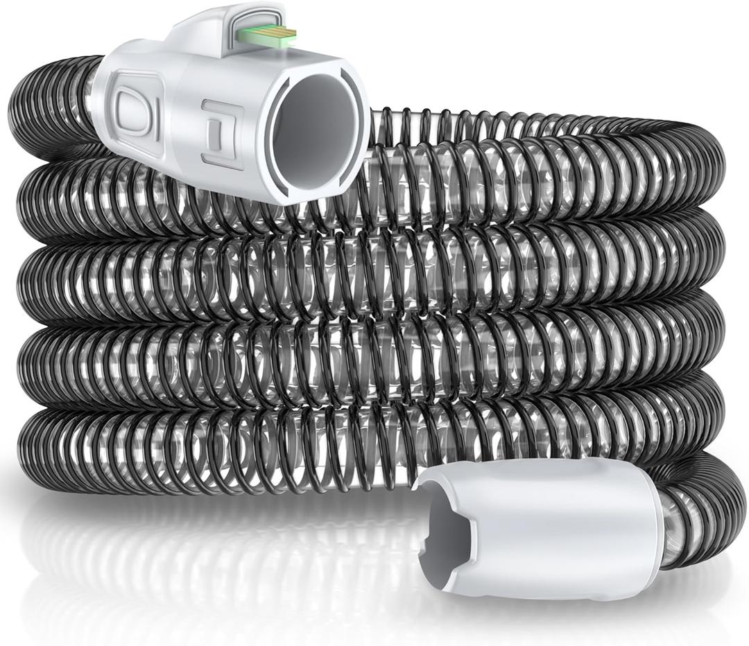 Improved Version Climate Line Air Hose Compatible with Airsense 11 and Aircurve 11 Only, Not for Airsense 10 - IDEAR Reusable 6.5 Foot Hose Replacement Great-Value CPAP Supplies, Black